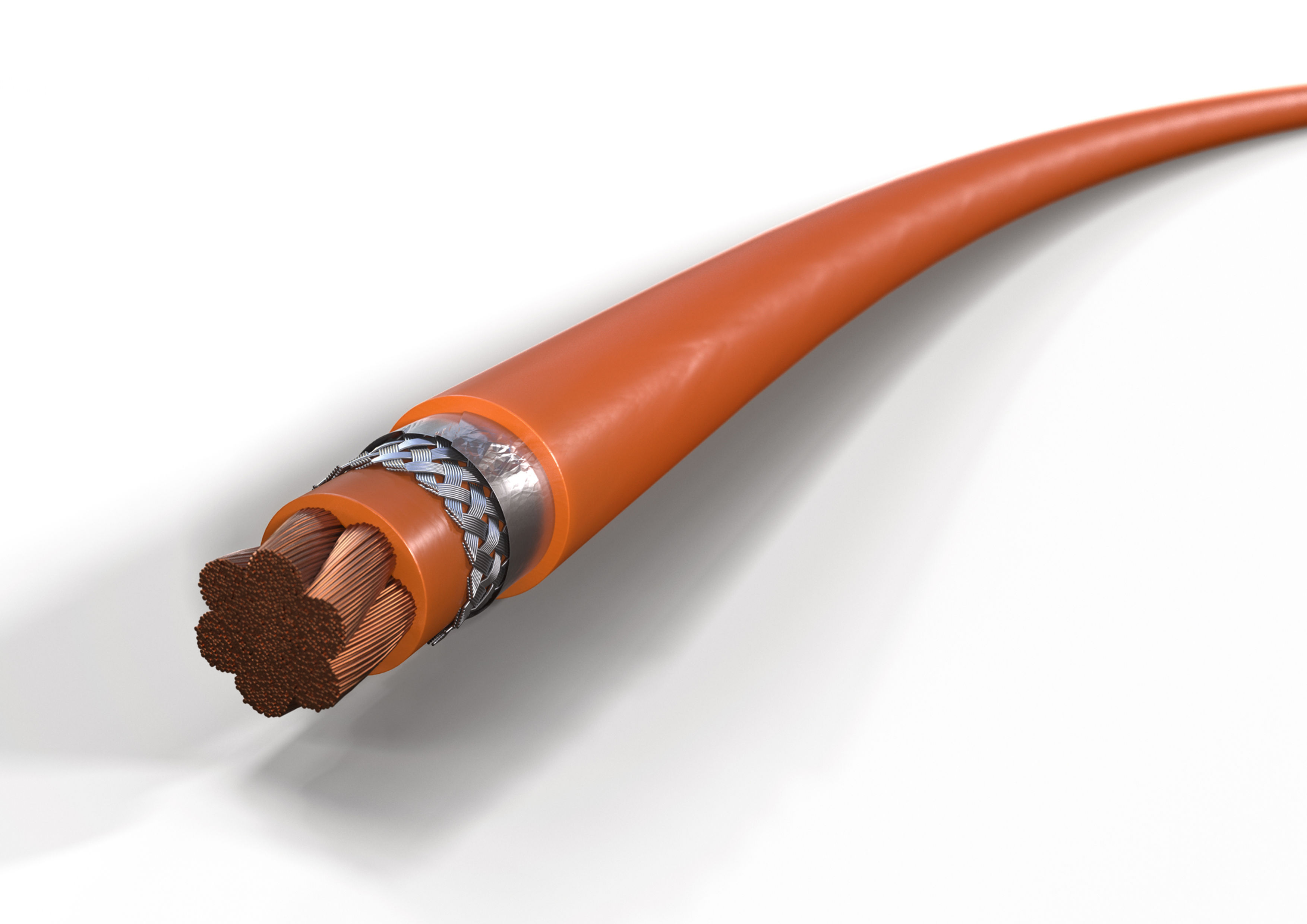 Hew Kabel 35mm Shielded High Voltage cable (orange)