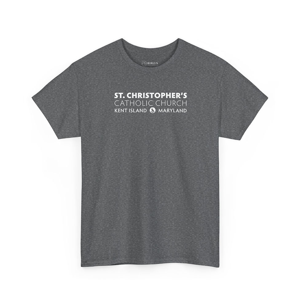 Thumbnail: Cotton: St. Christopher's Nautical Rope Back Cotton T-Shirt (Two Sided)