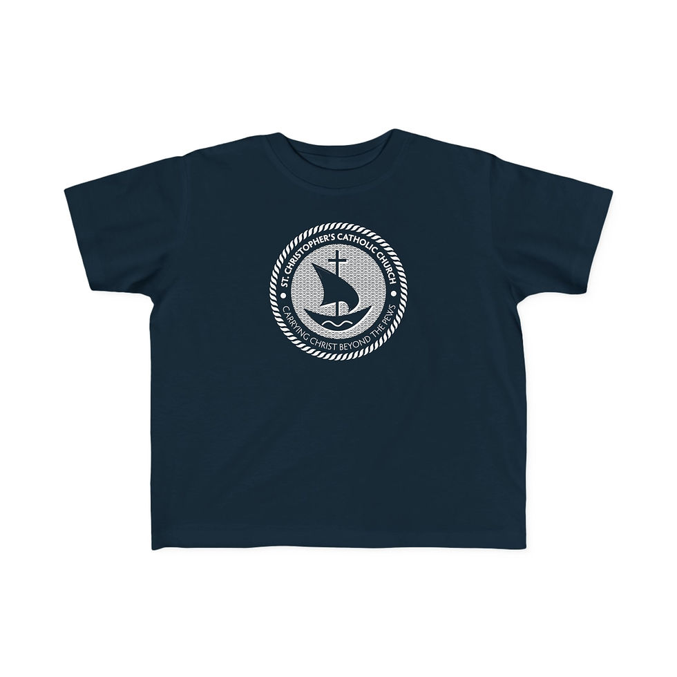 Thumbnail: Toddler: St. Christopher's Nautical Rope Logo T-Shirt (One Sided)
