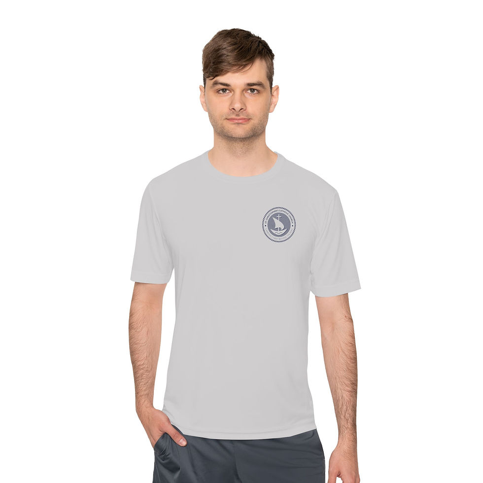 Thumbnail: Sport: St. Christopher's Boat Back Sport Moisture Wicking T-Shirt (Two Sided)