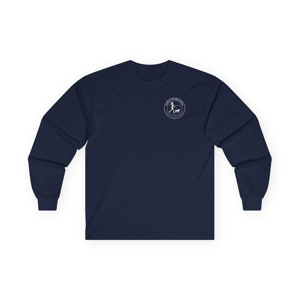 Thumbnail: Heather's Pet Sitting Service Long Sleeve Jersey Logo on Front and Back