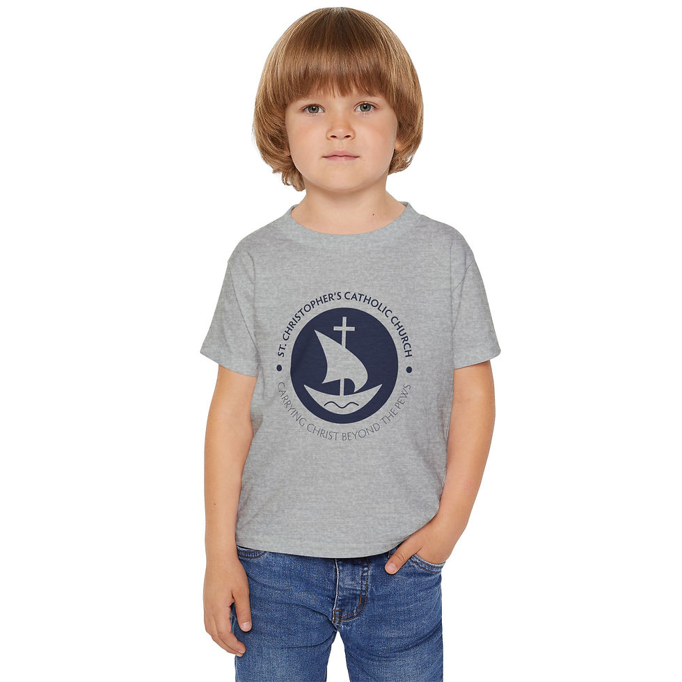 Thumbnail: Toddler: St. Christopher's Toddler Heavy Cotton T-Shirt (One Sided)