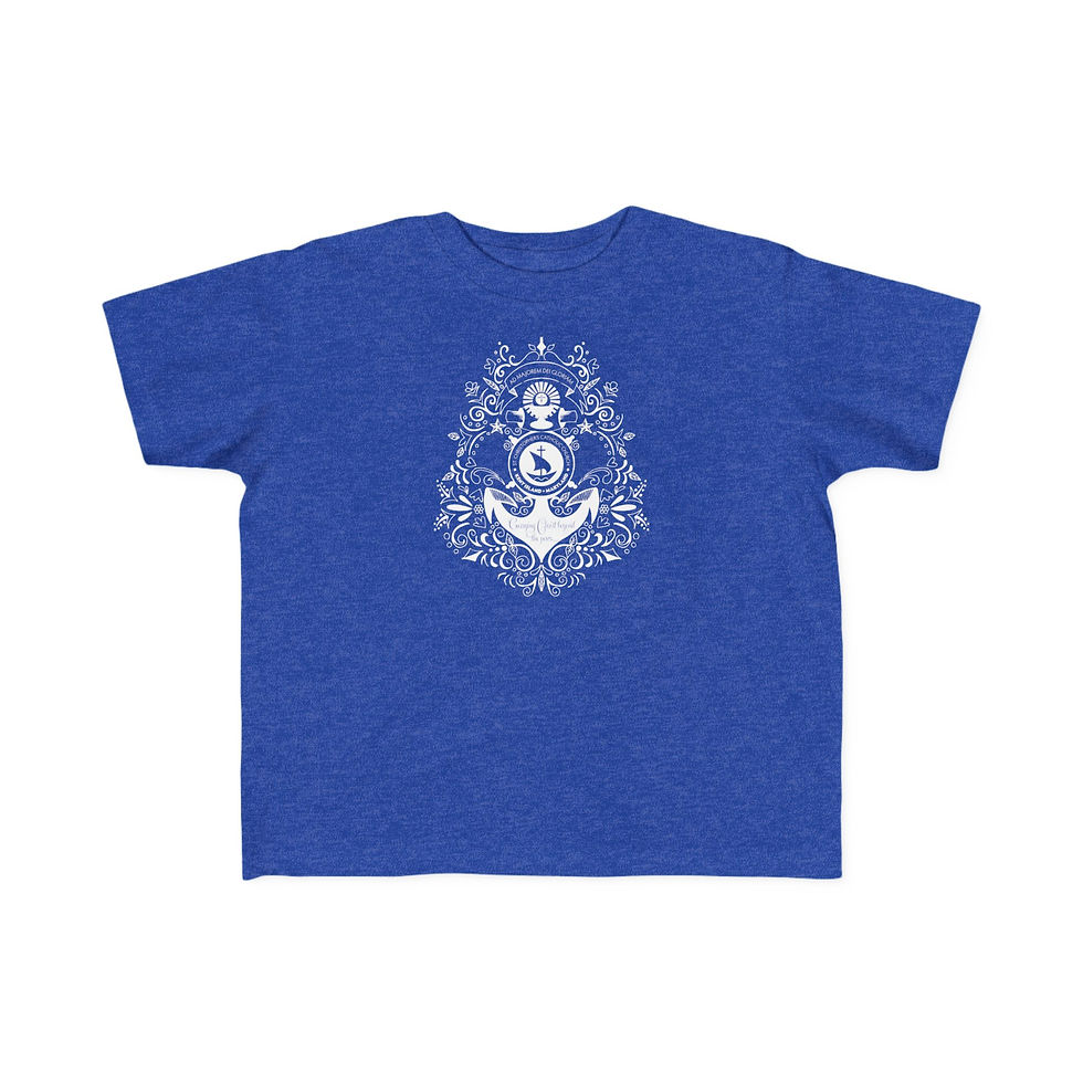 Thumbnail: Toddler: St. Christopher's Decorative Floral Logo T-Shirt (One Sided)
