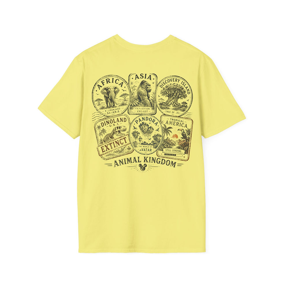 Thumbnail: Disney Kilimanjaro Safari Themed Softstyle Jersey Cotton Adult Shirt