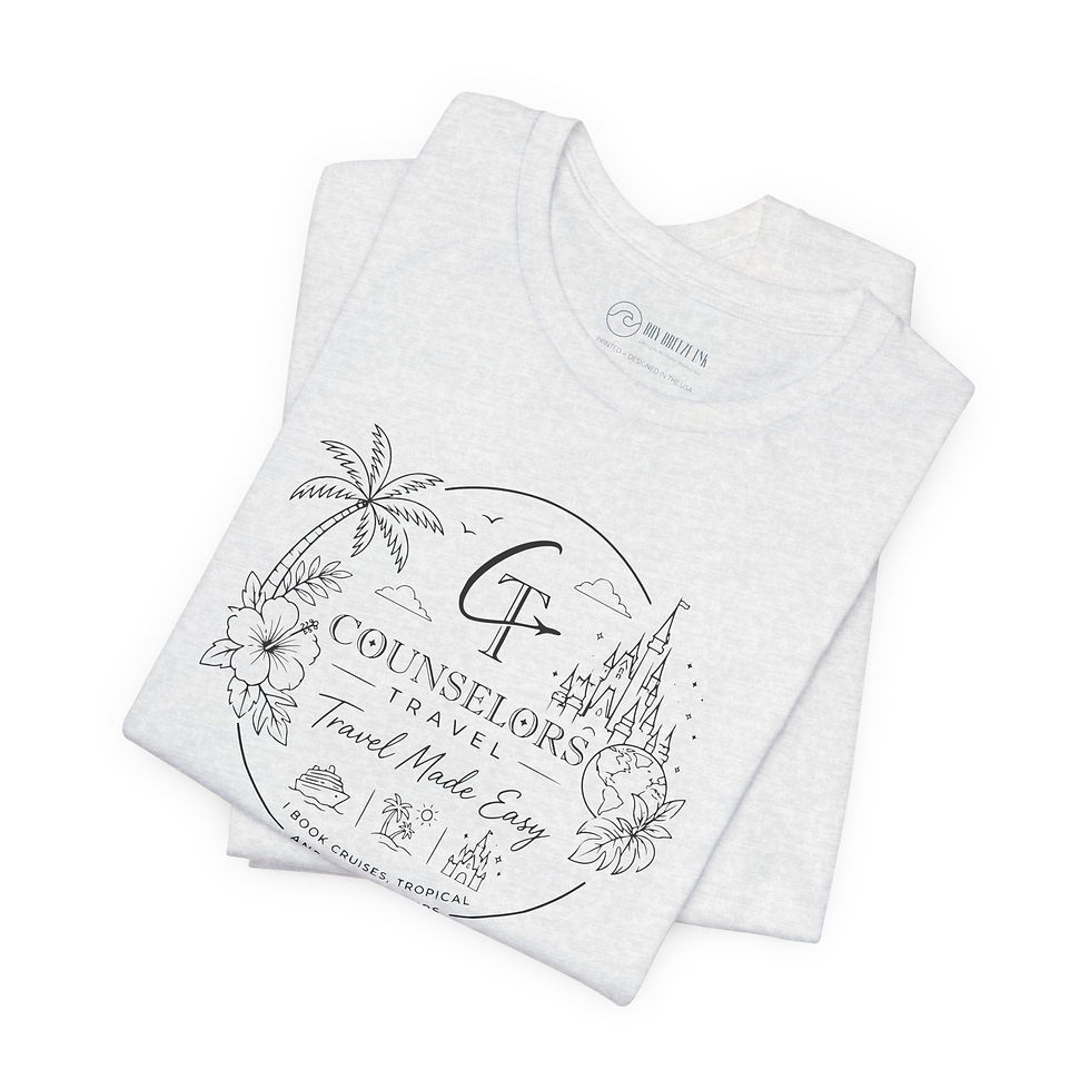 Thumbnail: Counselor Travel Line Art Bella Canvas Unisex Shirt