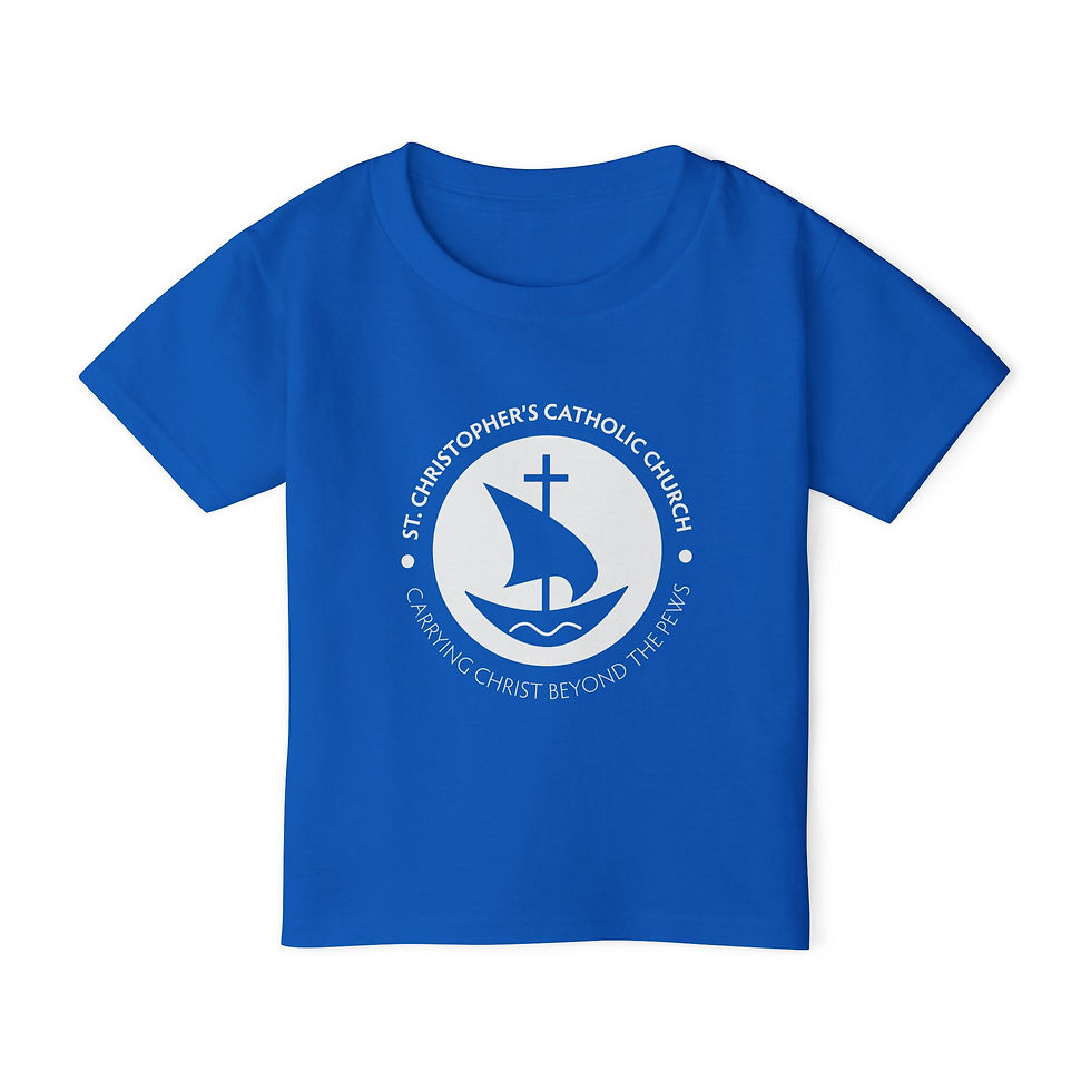 Thumbnail: Toddler: St. Christopher's Toddler Heavy Cotton T-Shirt (One Sided)