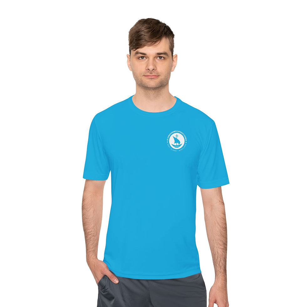Thumbnail: Sport: St. Christopher's Boat Back Sport Moisture Wicking T-Shirt (Two Sided)