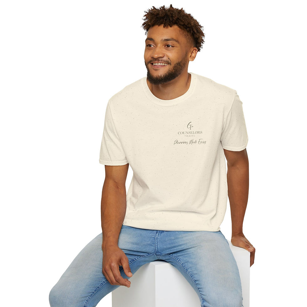 Thumbnail: Counselor Travel Passport Cruise Stamp Unisex Softstyle T-Shirt