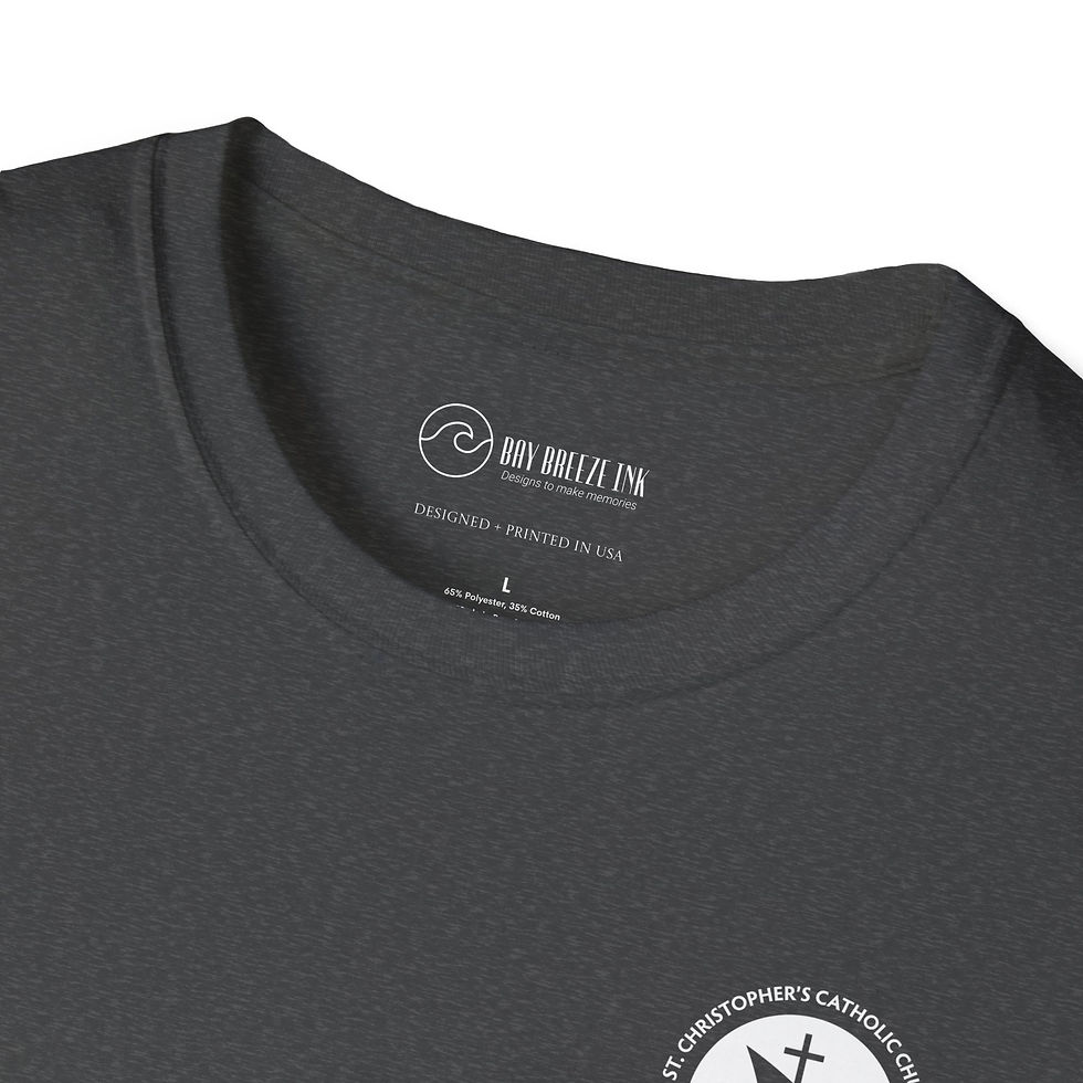 Thumbnail: Jersey: St. Christopher's Beyond the Pews Softstyle Jersey Shirt (Two Sided)