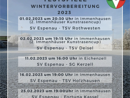 Seniorenmannschaften haben Rückrundenvorbereitung begonnen!