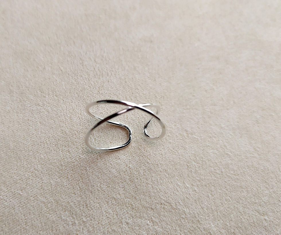 Bague Croisée Asymétrique