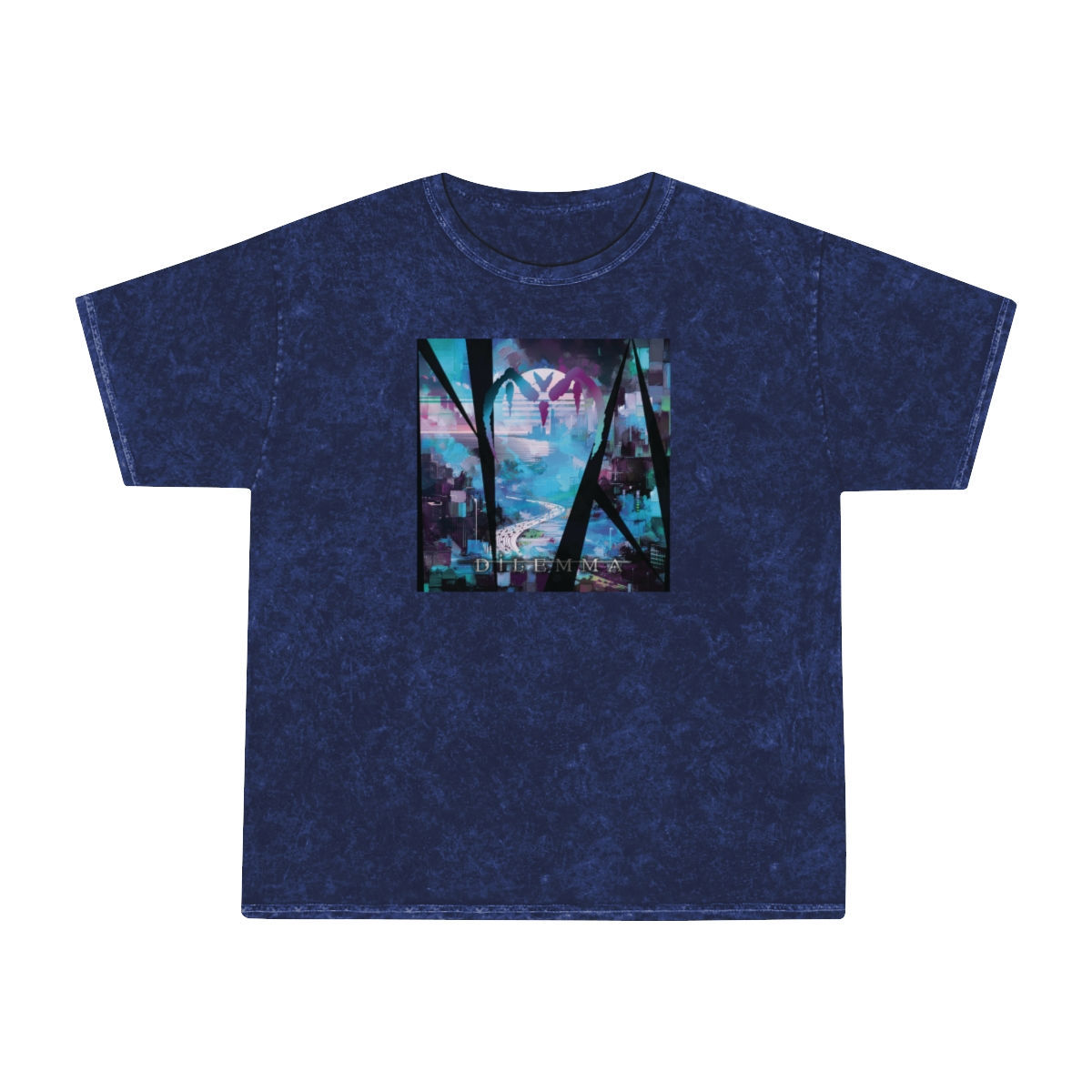 External - Navy Heathered Tee (Unisex)