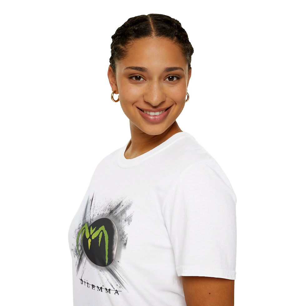 Thumbnail: Disruptor Graphic Tee in White, Lime, or Heather Grey (Unisex)
