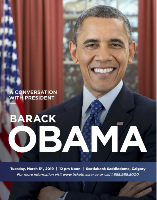 Obama coming to Calgary