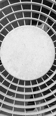 Détail de la grille du ventilateur