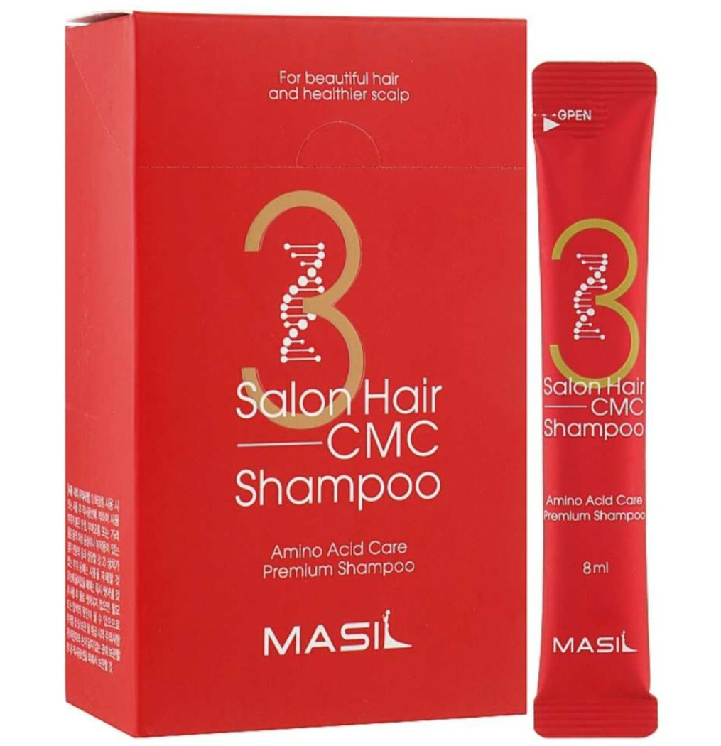 Masil – Champú revitalizante 3 Salon Hair CMC, 20 unidades de 8 ml