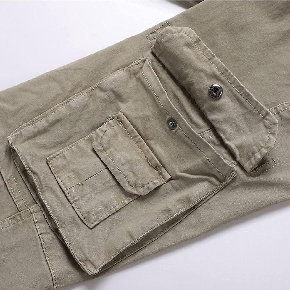 الصورة المصغرة:  بنطلون كارجو للرجال ، قطن ، قص قياسي طويل ، بنطلون كارجو ، بنطلون قطني ، بنطلو
