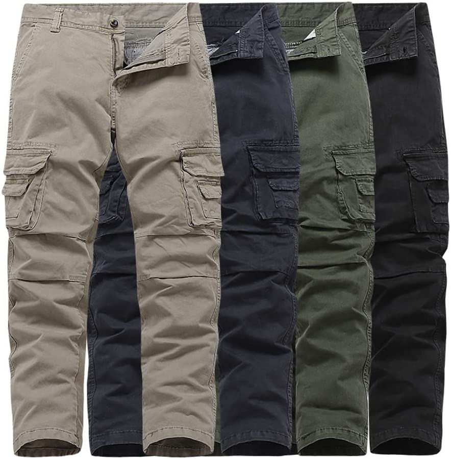 الصورة المصغرة:  بنطلون كارجو للرجال ، قطن ، قص قياسي طويل ، بنطلون كارجو ، بنطلون قطني ، بنطلو