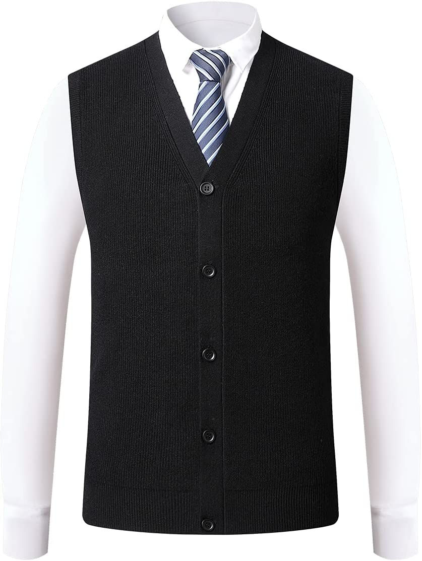 الصورة المصغرة: الرجال الخامس الرقبة بلا أكمام سترة سترة العمل متماسكة سترة سترة بالأزرار جيليه