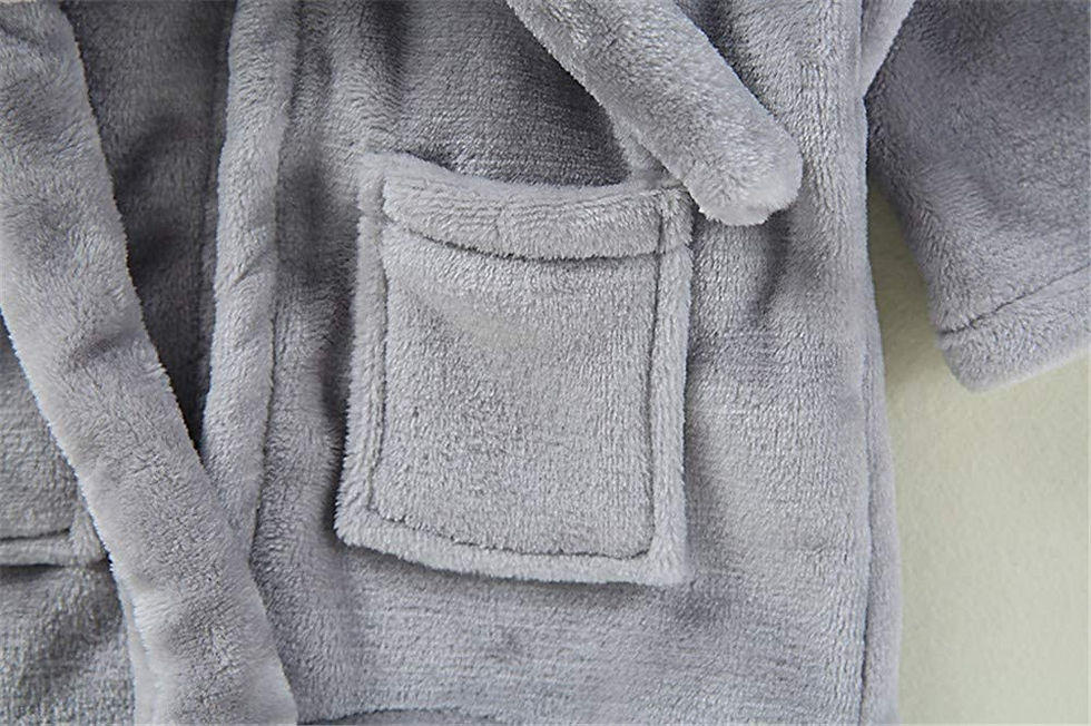 الصورة المصغرة: رداء حمام للأطفال من  رداء حمام من الفلانيل الناعم مزود بغطاء للرأس ملابس أطفال