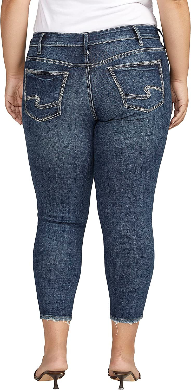 الصورة المصغرة: شركة سيلفر جينز بنطلون جينز نسائي ضيق من قماش الدنيم بمقاسات كبيرة