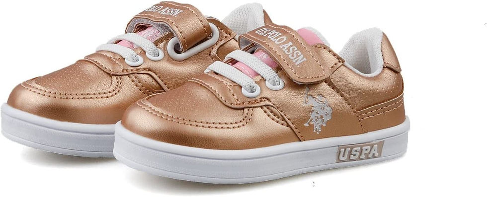 الصورة المصغرة: يو اس بولو اسن. حذاء كاجوال للأطفال باللون الذهبي الوردي  من كاميرون  ملون