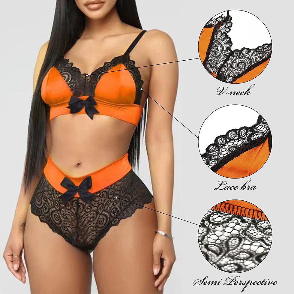 الصورة المصغرة: طقم لانجري مثير للنساء من، دانتيل شفاف مكون من قطعتين ، لباس داخلي حمالة صدر را