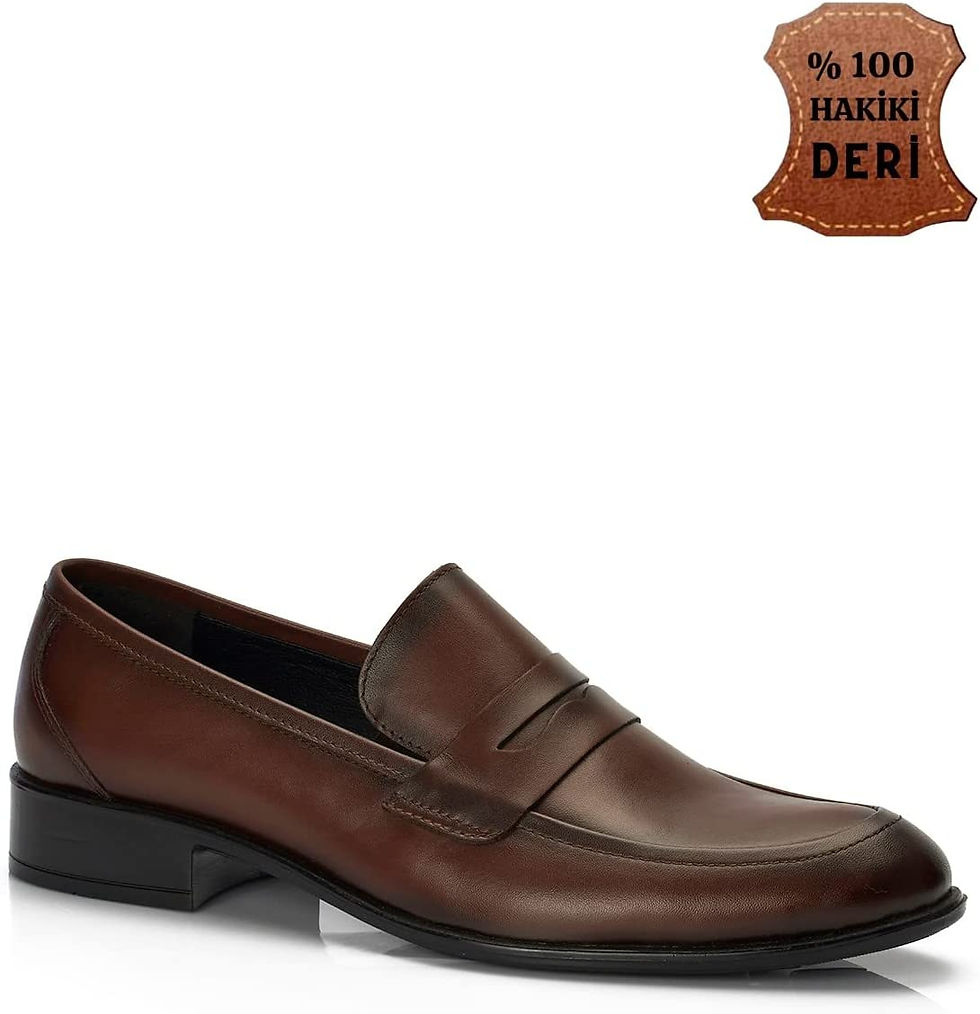 الصورة المصغرة: موجو حذاء رجالي جلد طبيعي كلاسيكي