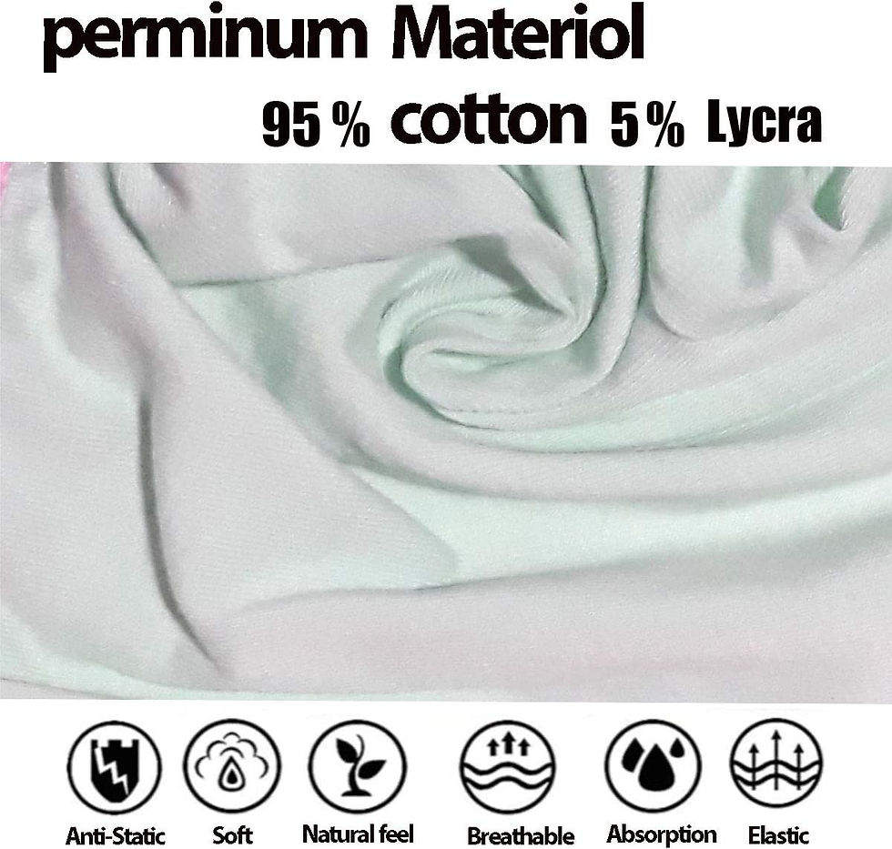 الصورة المصغرة: ملابس داخلية للبنات الصغار من القطن المرن من الليكرا المطبوع 6 عبوات بوكسر