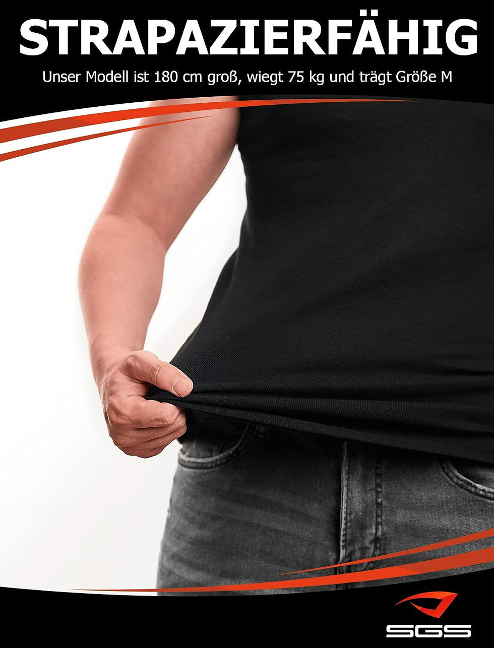 الصورة المصغرة: قميص رجالي بدون أكمام من  مكون من 5 عبوات ، بلوزة بدون أكمام رفيعة ، تي شيرت عض