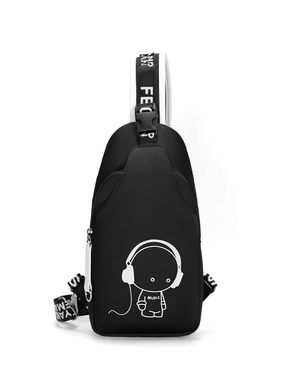 الصورة المصغرة: طقم حقيبة الظهر عاكس صور رسوم كارتون كاجوال 2 قطع للرجال