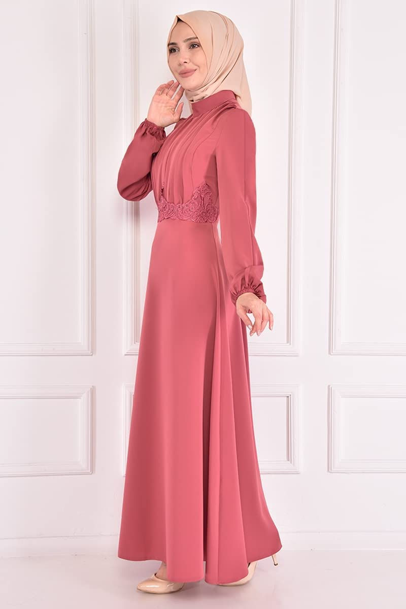 الصورة المصغرة: فستان مزين بجبر وردي مجفف