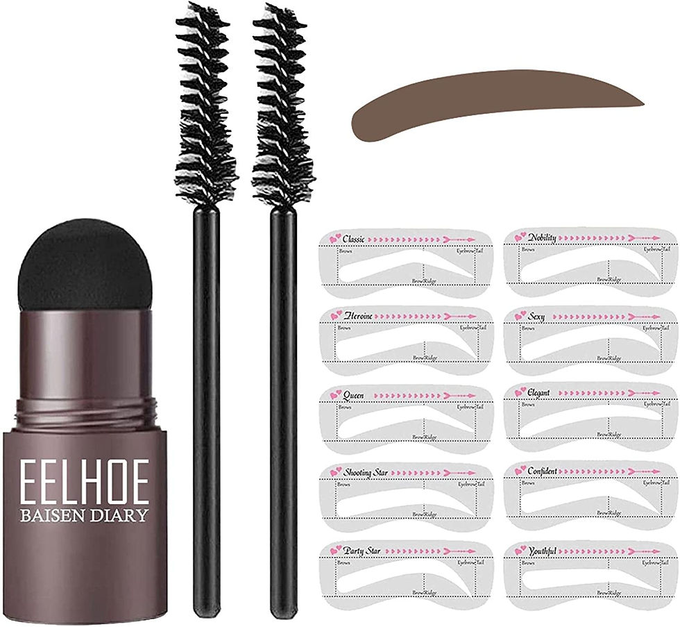 الصورة المصغرة: Eyebrow Stamp Template | One-Step Eyebrow Stamp Shaping Kit | 10 Eyebrow Stenci