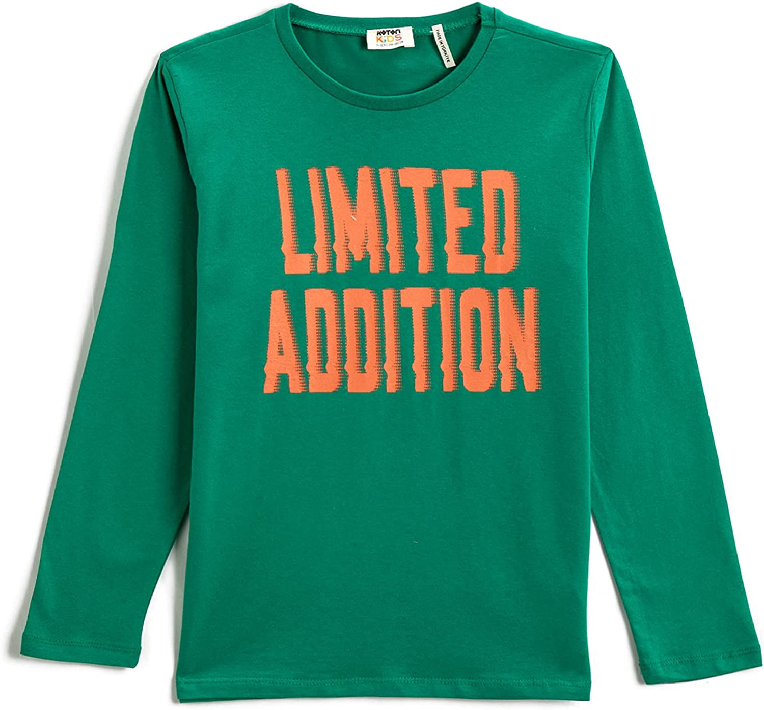 Cotton Dinosaur Printed T-Shirt Long Sleeve Crew Neck Cotton T-Shirt Boy