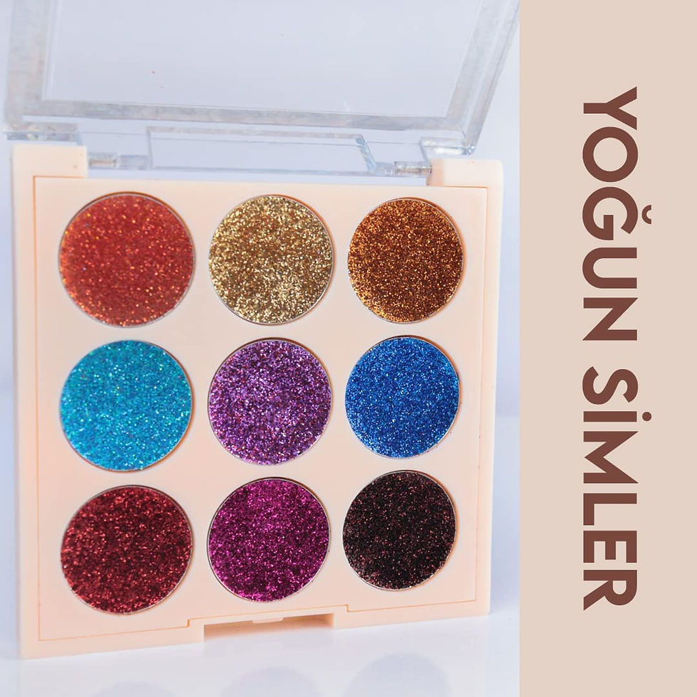 الصورة المصغرة: طقم ظلال عيون لامع  قطع من موجان أحمر 