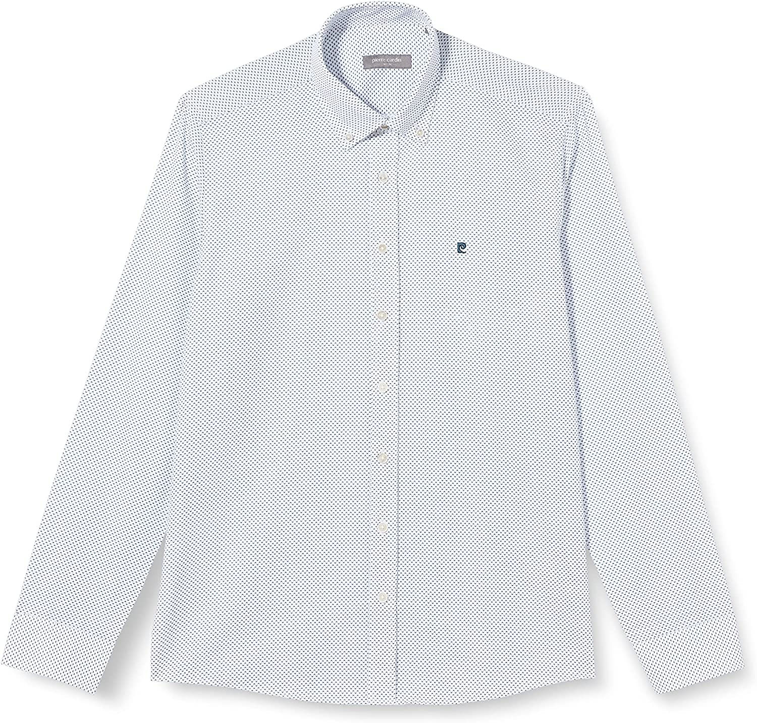 قميص رجالي بمقاس نحيف من بيير كاردان بأكمام طويلة