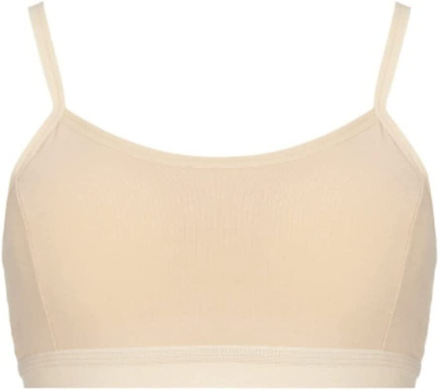 الصورة المصغرة: حمالات صدر رياضية من القطن للبنات الصغار - حمالات صدر نصفية قابلة للإزالة - 