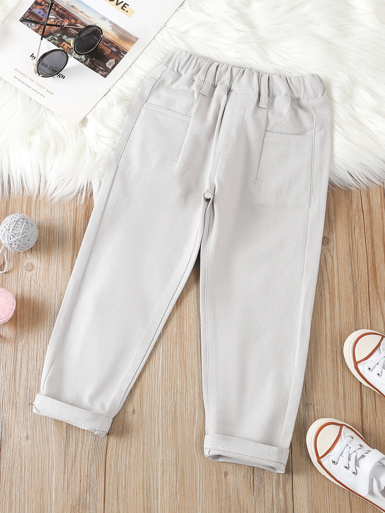 بنطلون جينز خصر مرن للاولاد الصغار