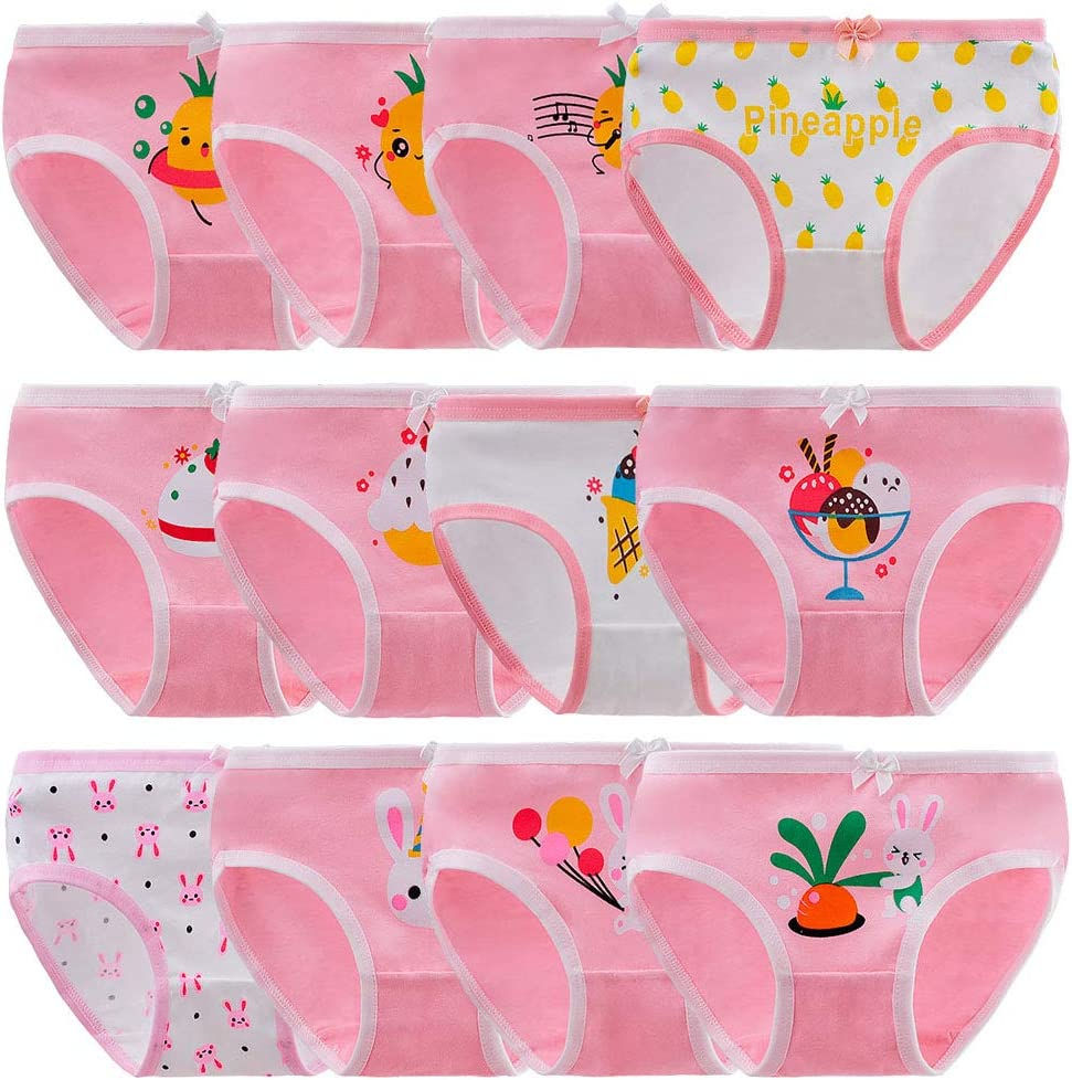 الصورة المصغرة:  حزمة سراويل داخلية ناعمة ومريحة ملابس داخلية قطنية فتاة صغيرة سراويل مختلفة ال