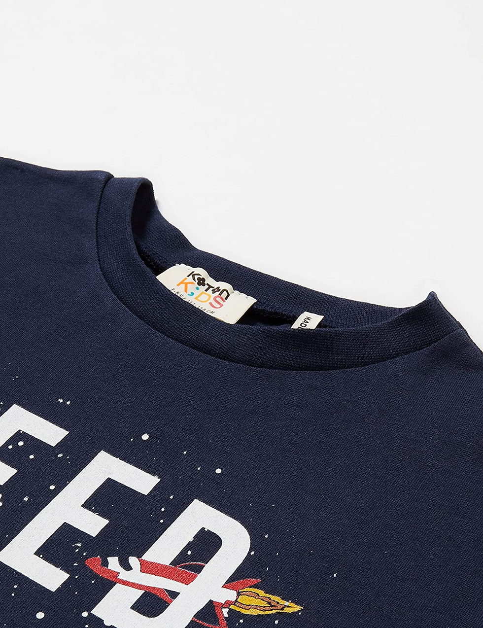 الصورة المصغرة: Cotton Slogan Space Printed Short Sleeve T-Shirt Cotton T-Shirt Boy