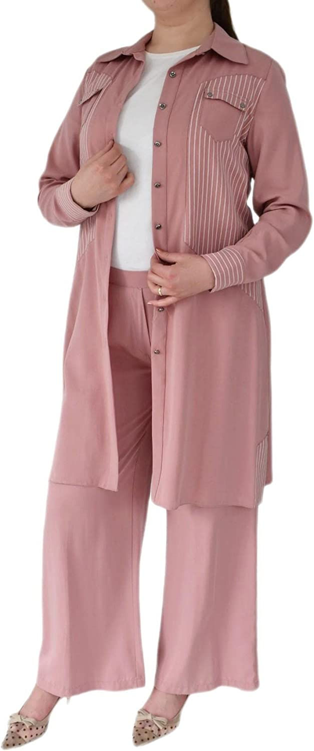 الصورة المصغرة: طقم عباية نسائي مزدوج بدلة عباية 