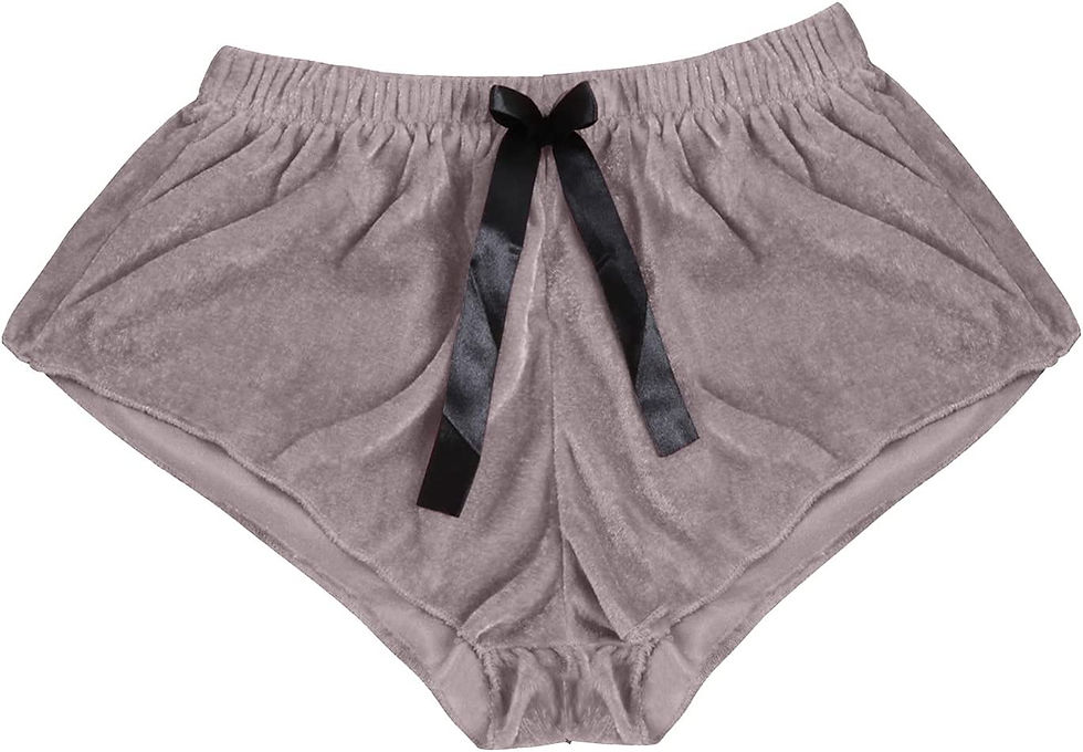 الصورة المصغرة: بيجامات نسائية شتوية بألوان غير رسمية ملابس عصرية مخملية مثيرة شورت مستقيم السا