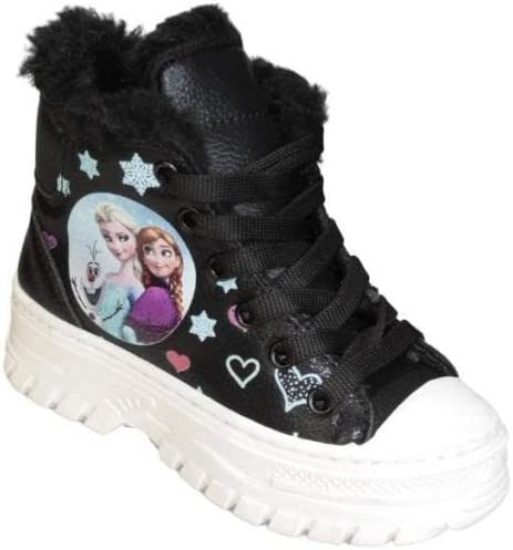 الصورة المصغرة: حذاء رياضي بناتي من  بلاتينيوم شيرلينج أسود مزين برباط وسحاب