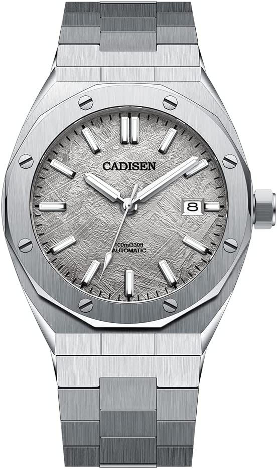 الصورة المصغرة: Haiqin CADISEN Men's Automatic Mechanical Watches Full Stainless Steel Syntheti