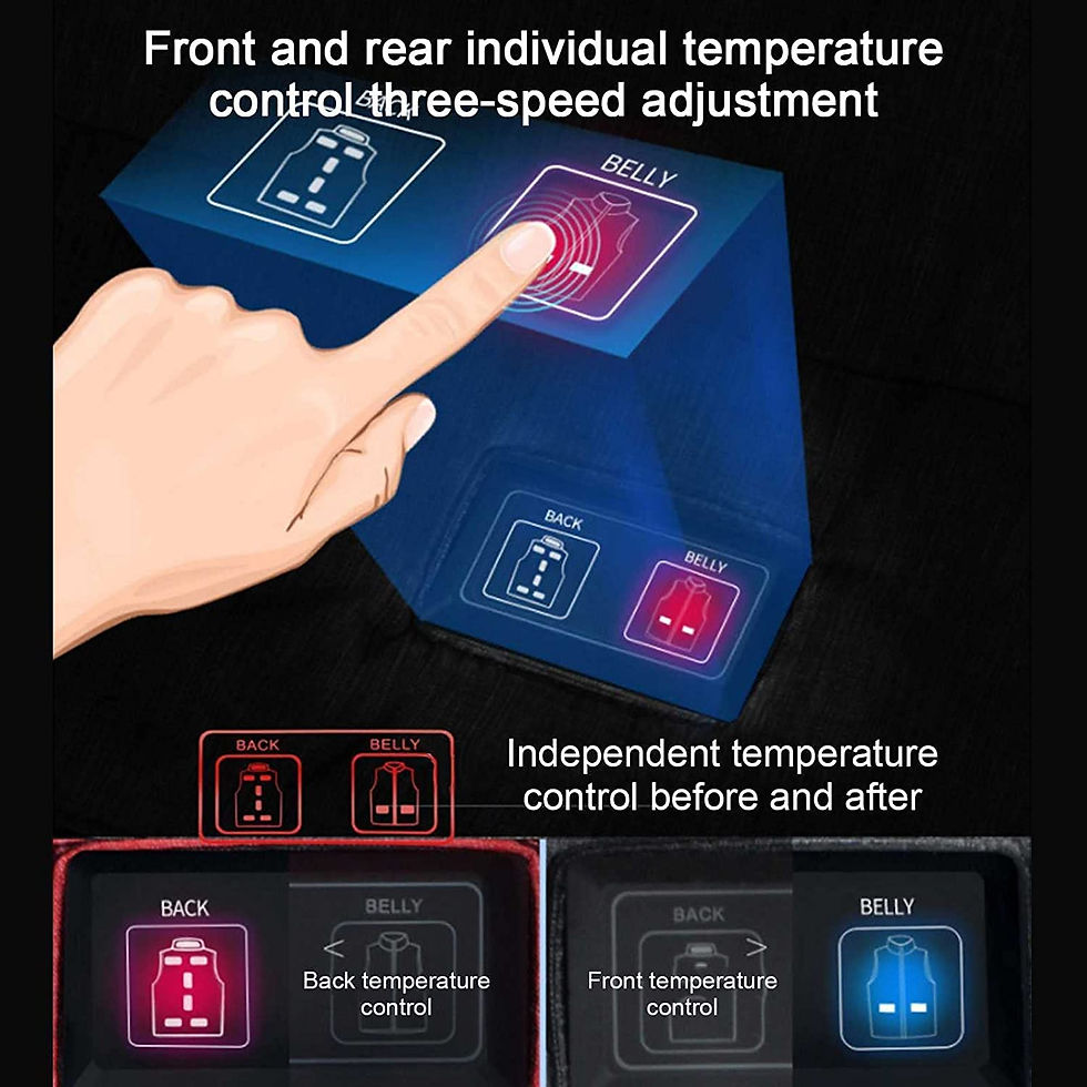 الصورة المصغرة: DACUN Men's and Women's Warming Vests, lightweight Vests Usb Rechargeable Body 