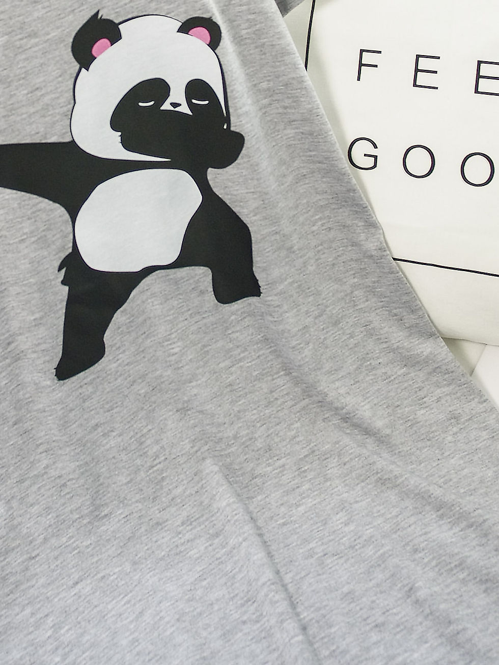 الصورة المصغرة: فستان استراحة طباعة الباندا بنات