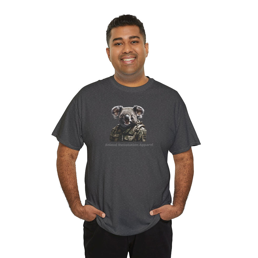 Thumbnail: Military Koala Unisex Heavy Cotton Tee