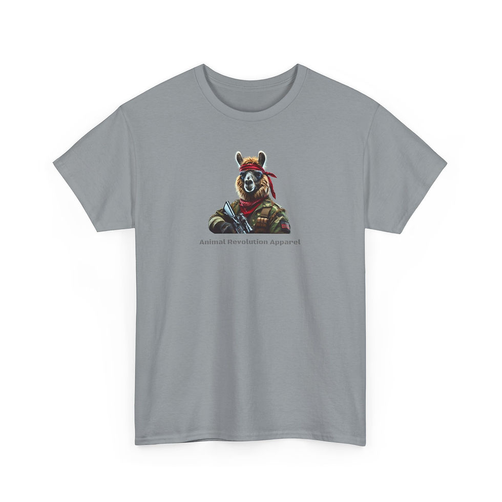 Thumbnail: Military Lama Unisex Heavy Cotton Tee