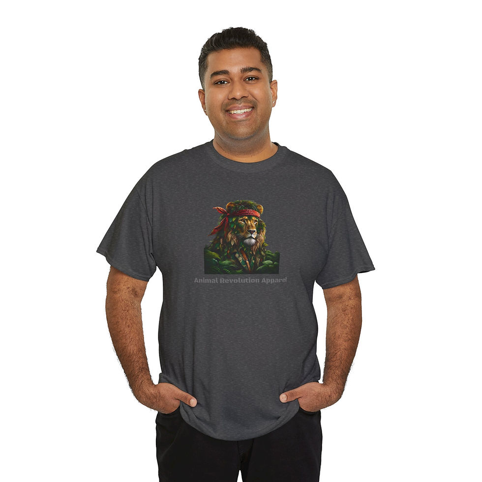 Thumbnail: Military Lion Unisex Heavy Cotton Tee