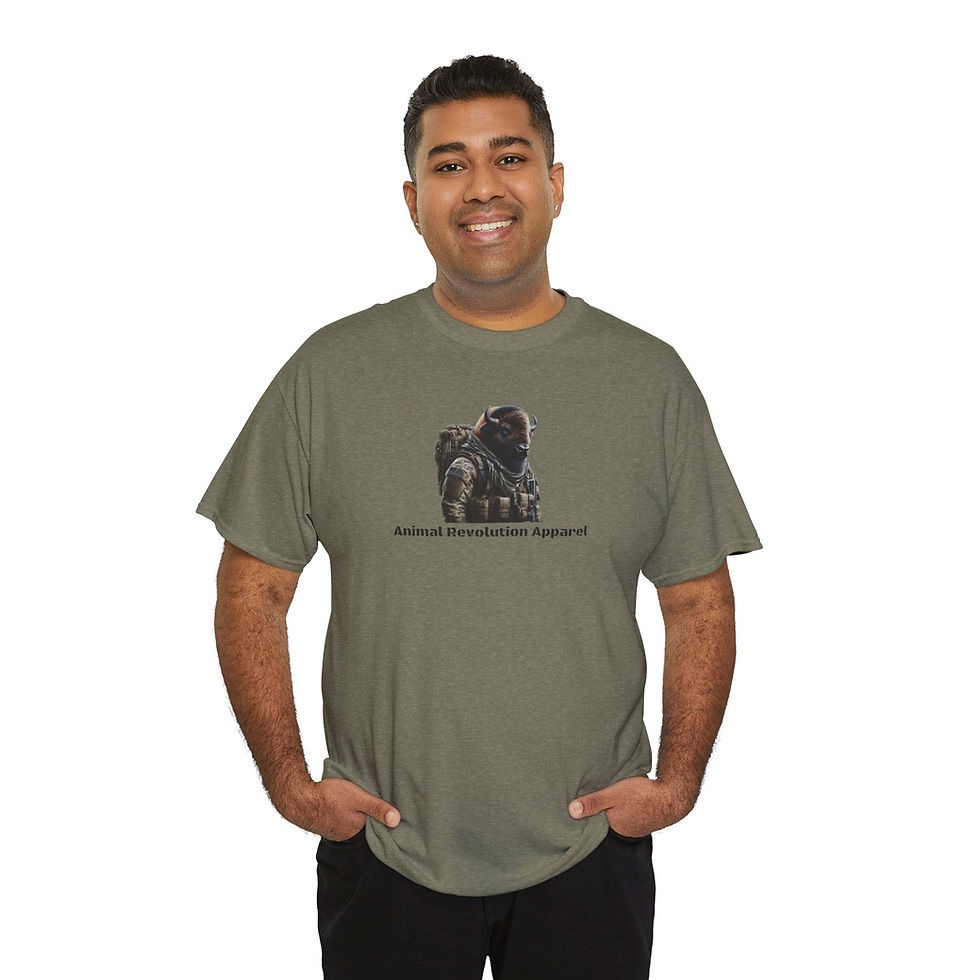 Thumbnail: Military Buffalo Unisex Heavy Cotton Tee
